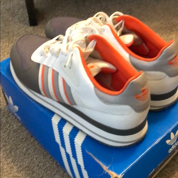 Adidas Run in White, Aluminum and Orange (G24885) - Picture 5 of 7